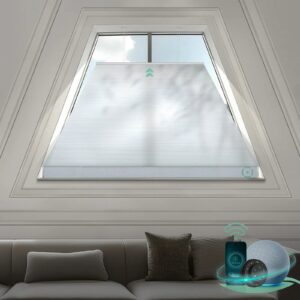Motorized Isosceles Trapezoid Cellular Shades