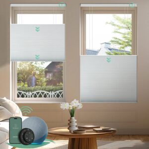 Motorized Top Down Bottom Up Cellular Shades | Blackout