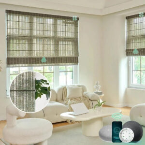 Motorized Roman Shades | Light Filtering