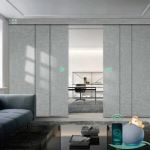 Motorized Panel Track Blinds Hardwired