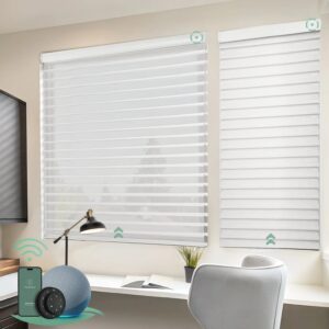 Motorized Horizontal Sheer Shades | Room Darkening