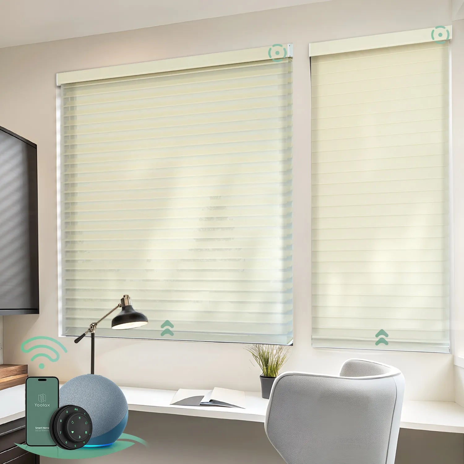 Wide Elegant Beige 3" Vane